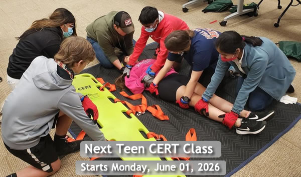 Next Teen CERT Class